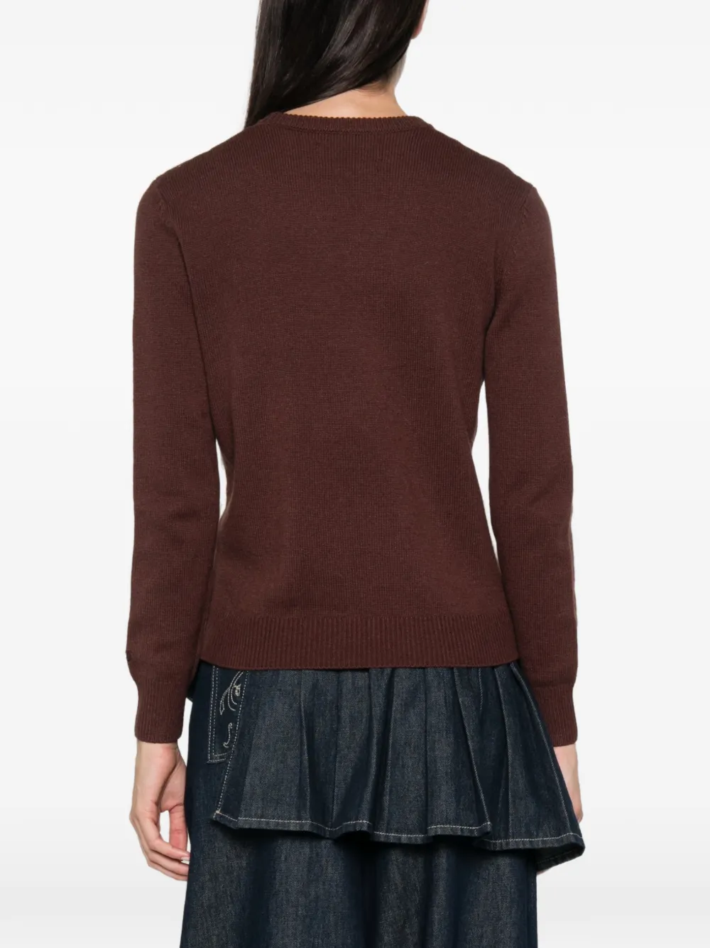 MC2 Saint Barth New Queen intarsia-knit sweater Bruin