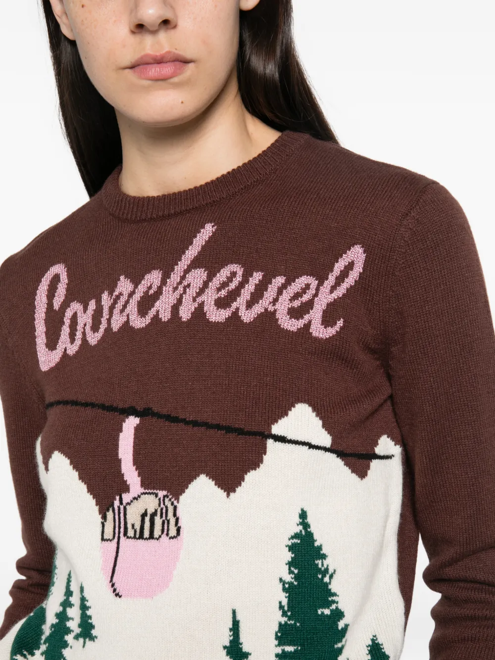 MC2 Saint Barth New Queen intarsia-knit sweater Bruin