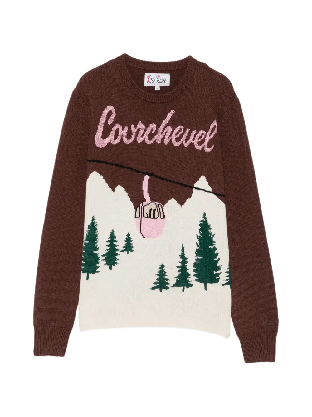 MC2 Saint Barth New Queen intarsia-knit sweater Bruin