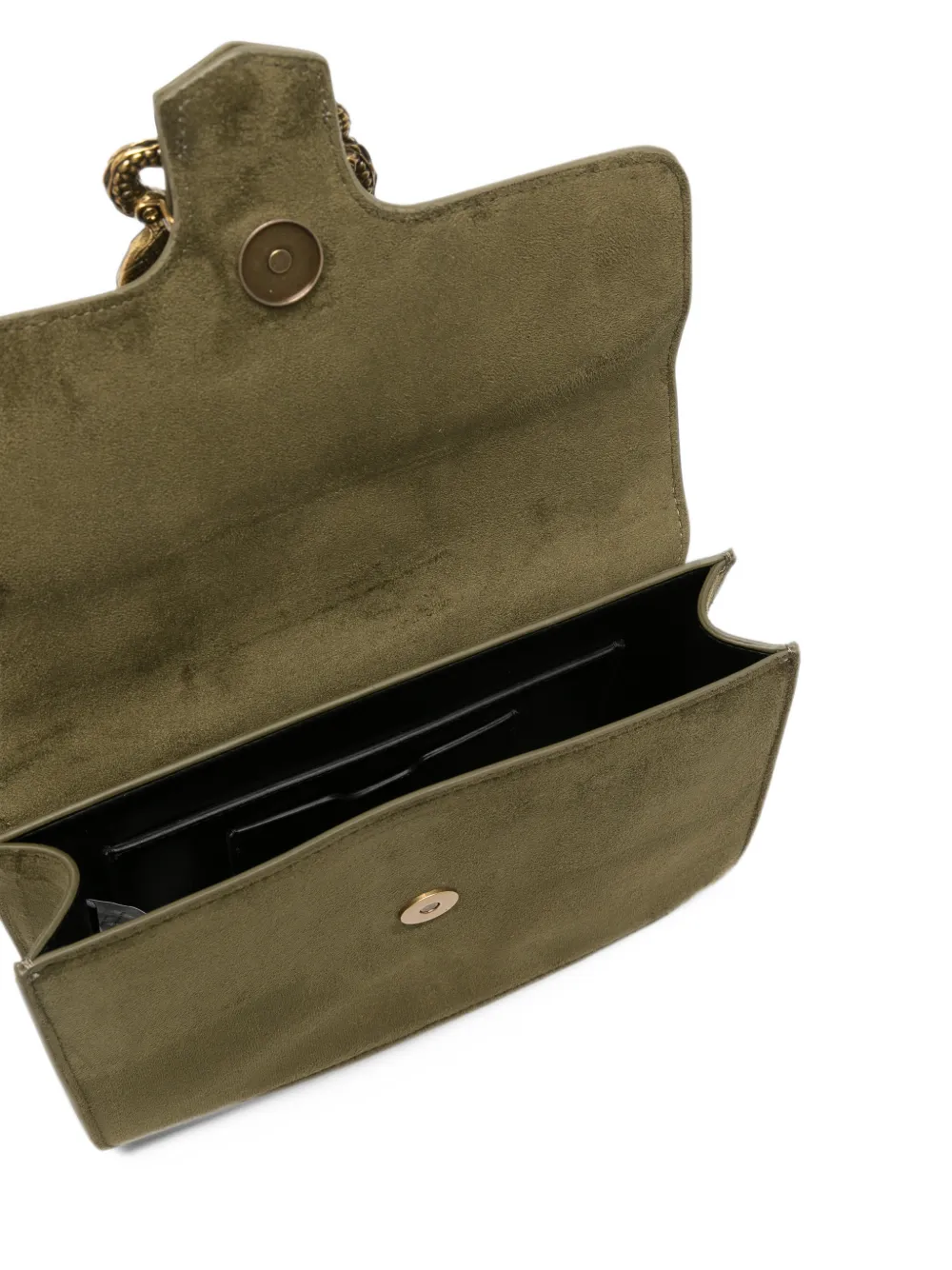 Just Cavalli snake-plaque shoulder bag Groen