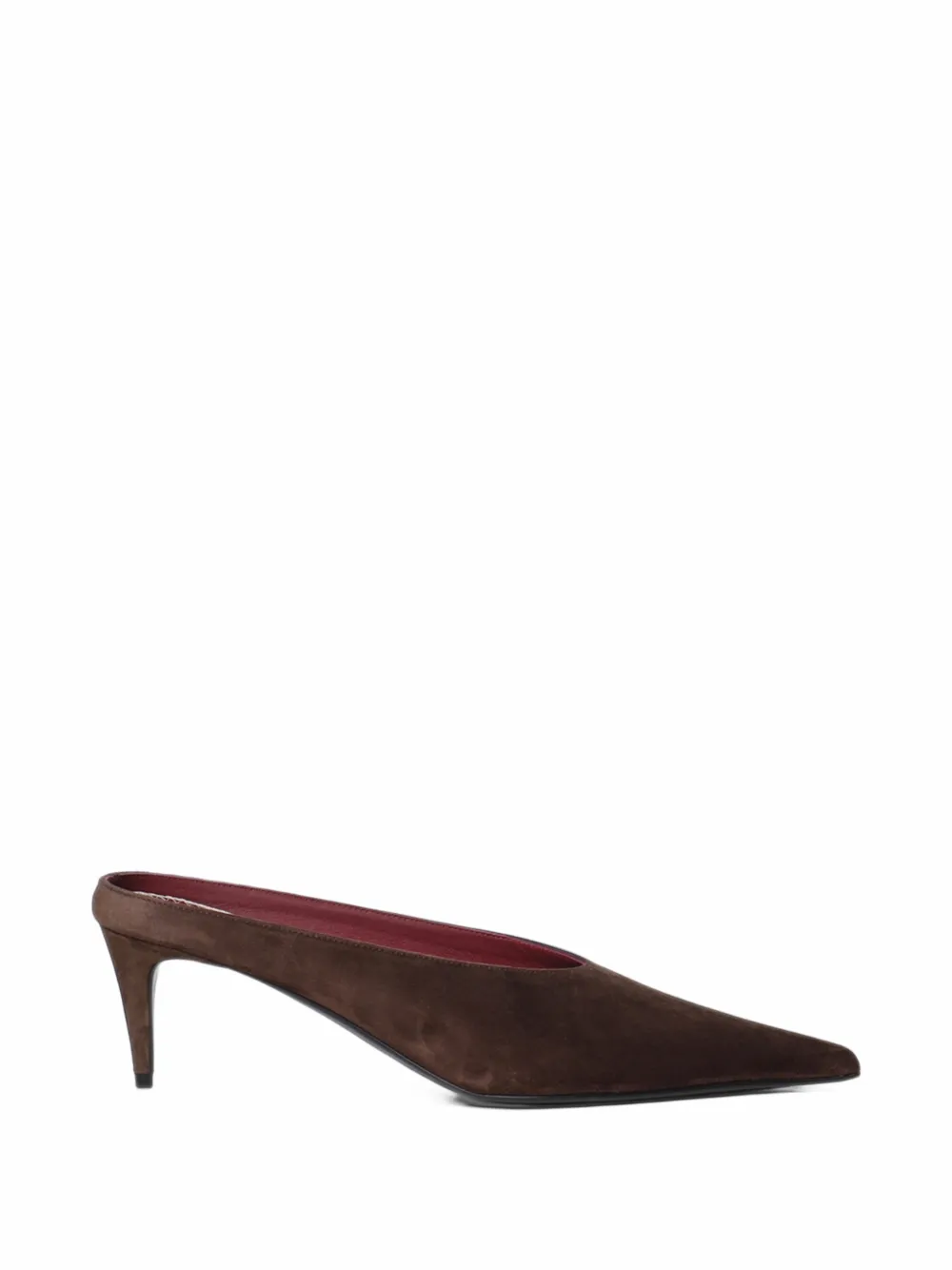 Magda Butrym pointed-toe suede mules - Braun