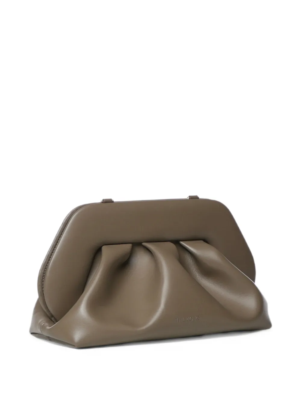 Themoirè Medium Bios clutch Beige
