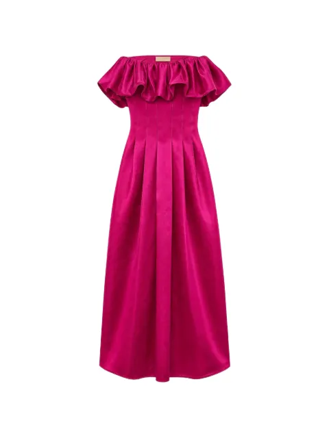 Ulla Johnson Cosima ruffled strapless midi dress