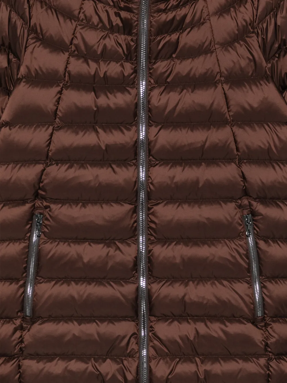 Colmar quilted faux-fur trim coat Bruin