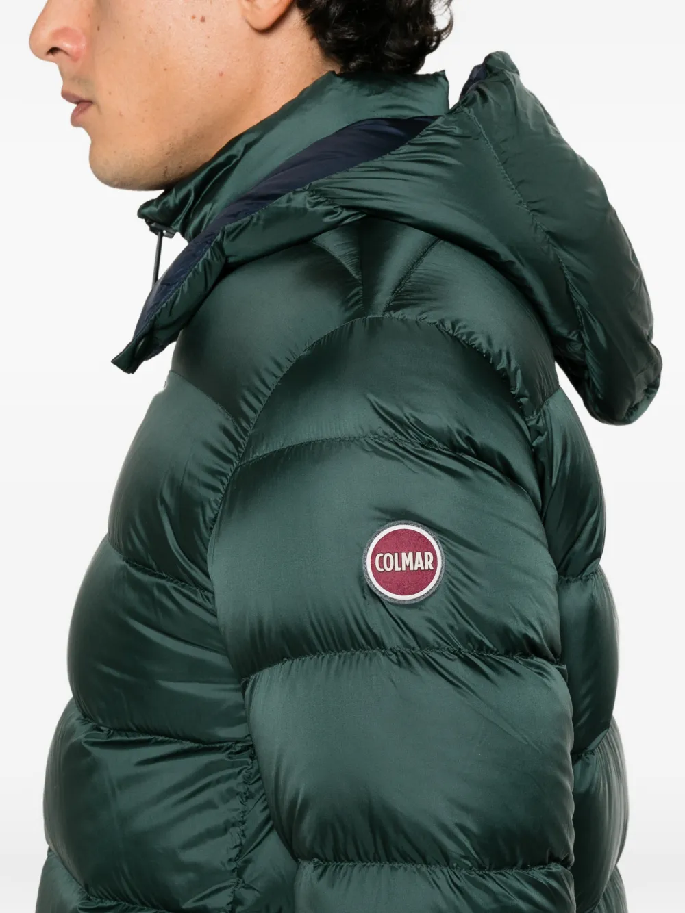 Colmar quilted hooded jacket Groen