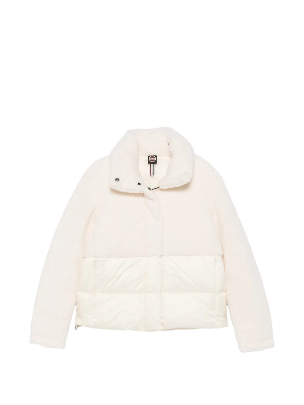 Colmar fleece-panelled quilted jacket Beige