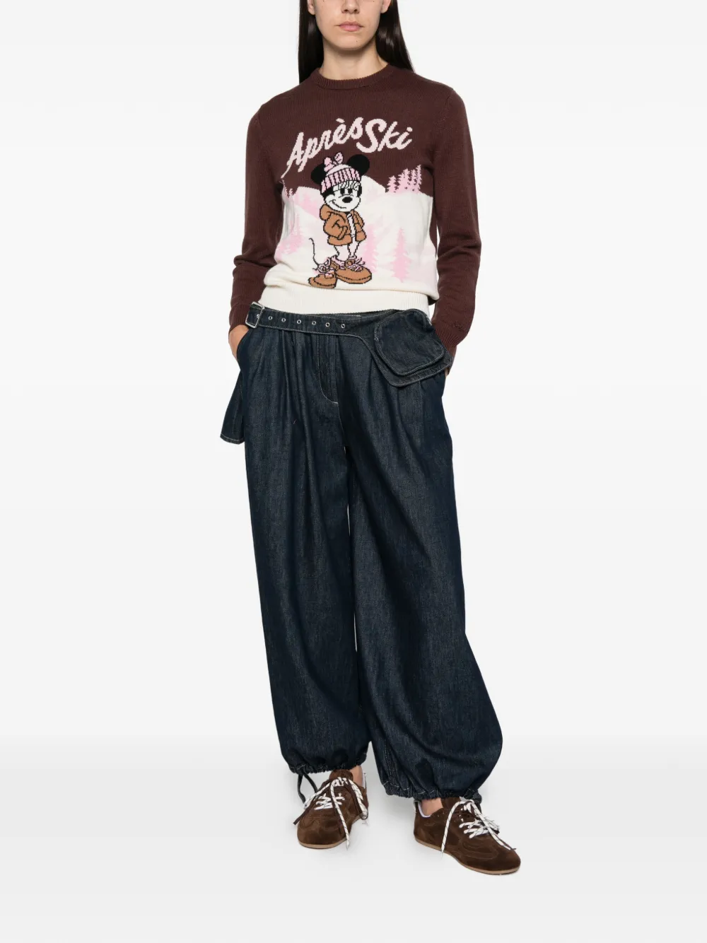MC2 Saint Barth x Disney New Queen intarsia-knit sweater Bruin