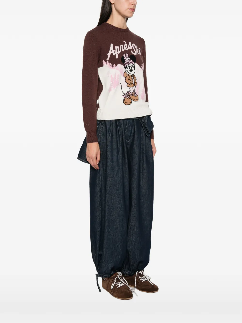 MC2 Saint Barth x Disney New Queen intarsia-knit sweater Bruin