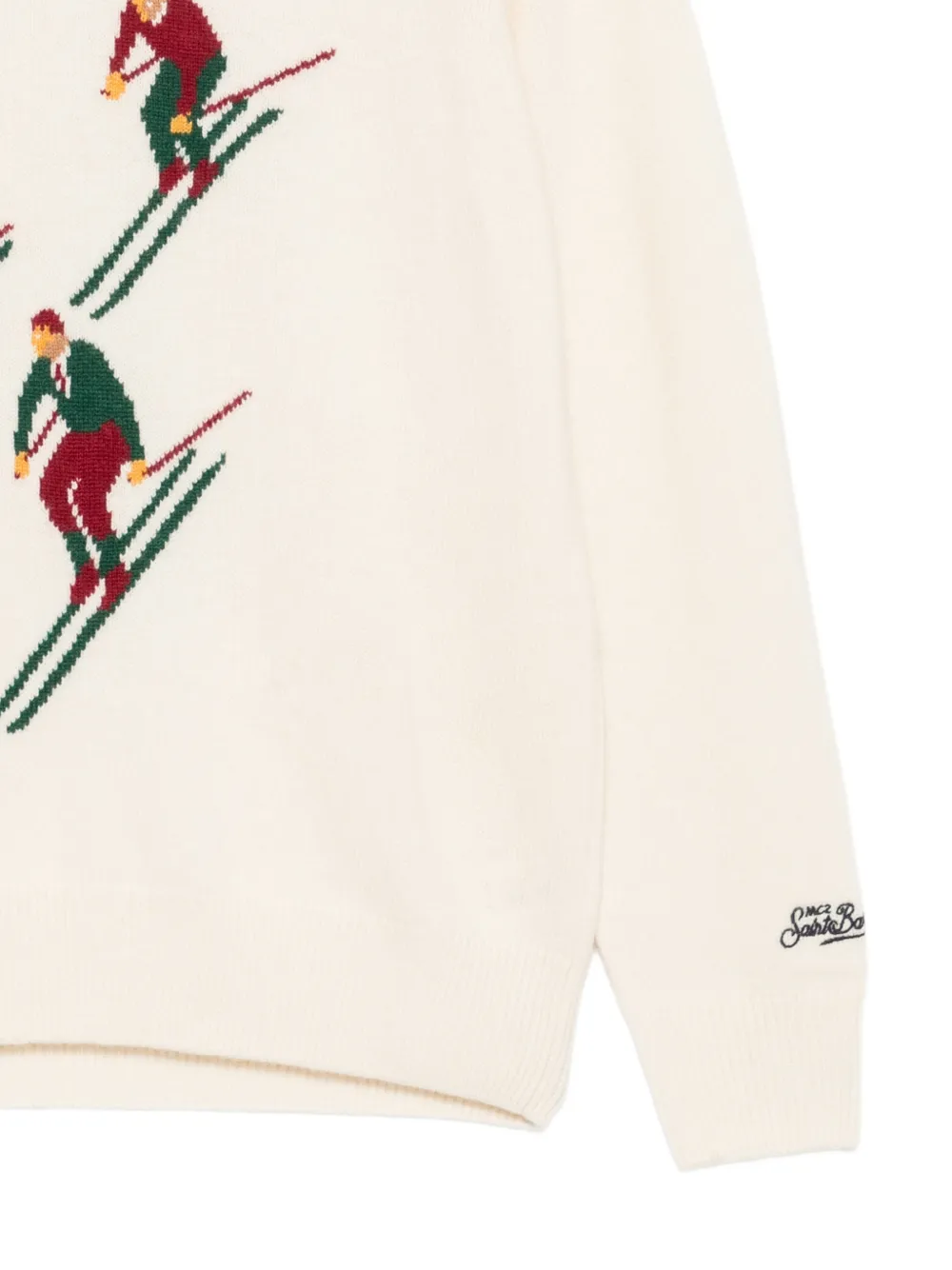 MC2 Saint Barth St. Moritz intarsia-knit sweater Beige