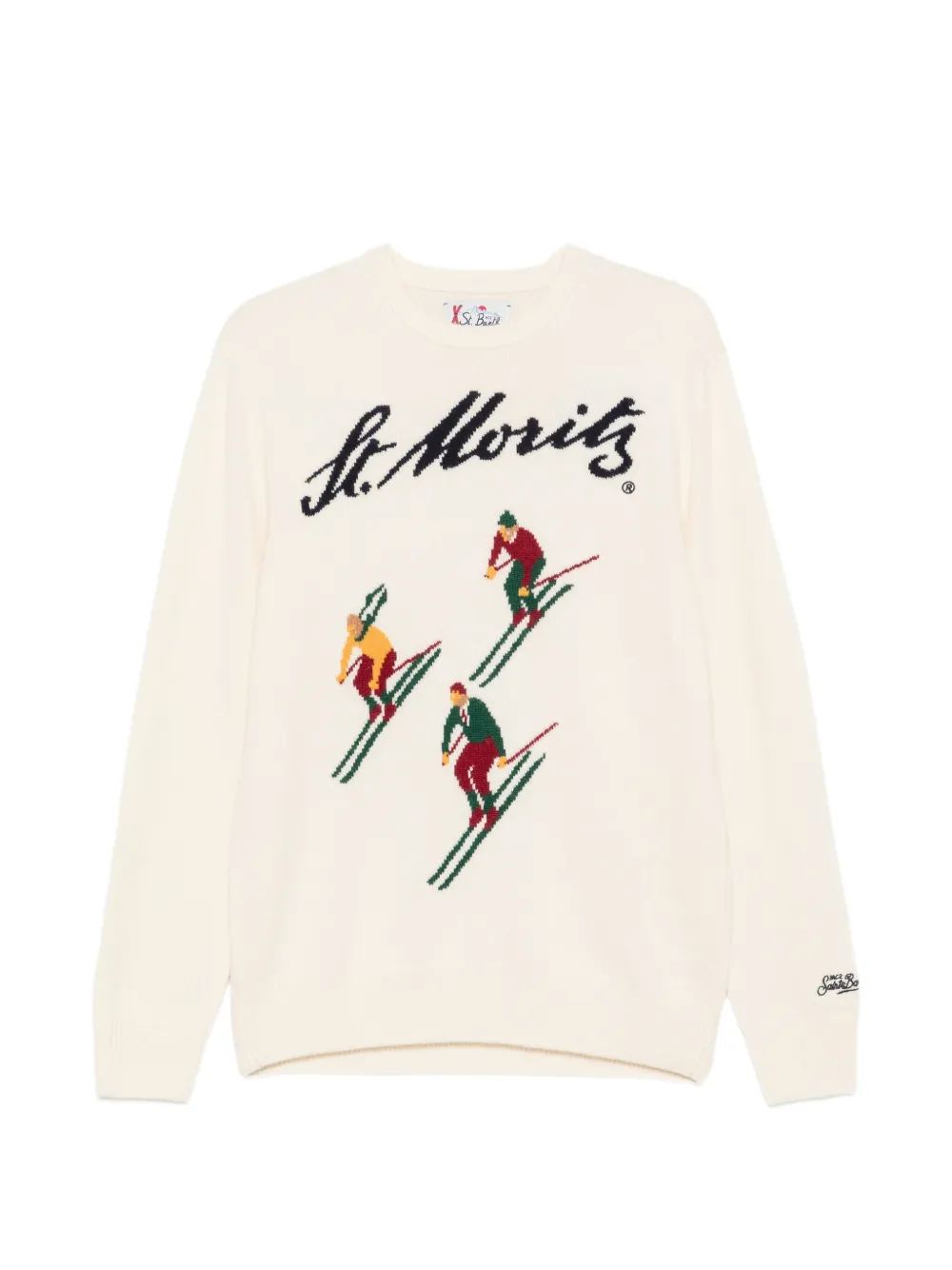 MC2 Saint Barth St. Moritz intarsia-knit sweater Beige