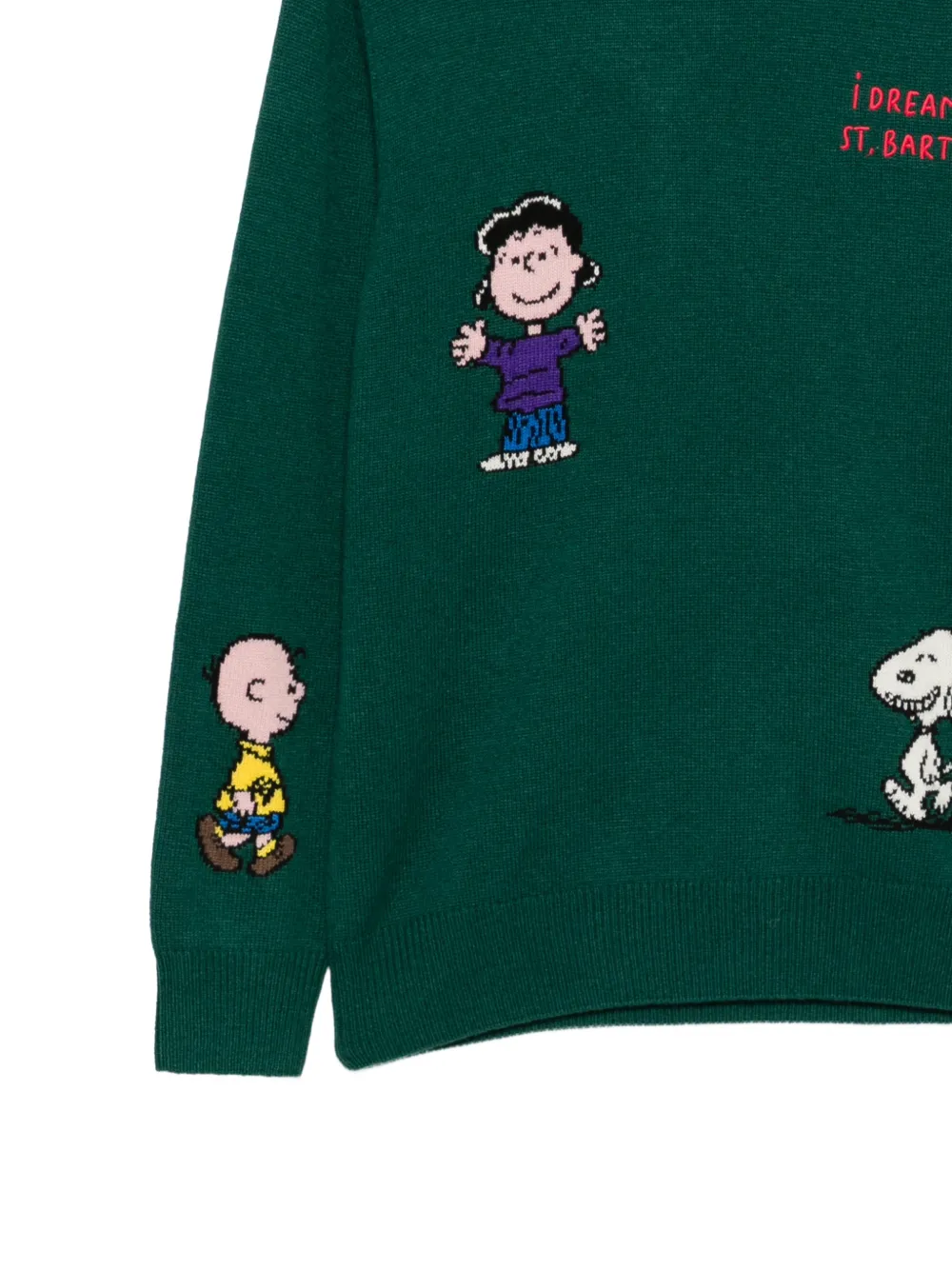 MC2 Saint Barth Peanuts-intarsia sweater Groen