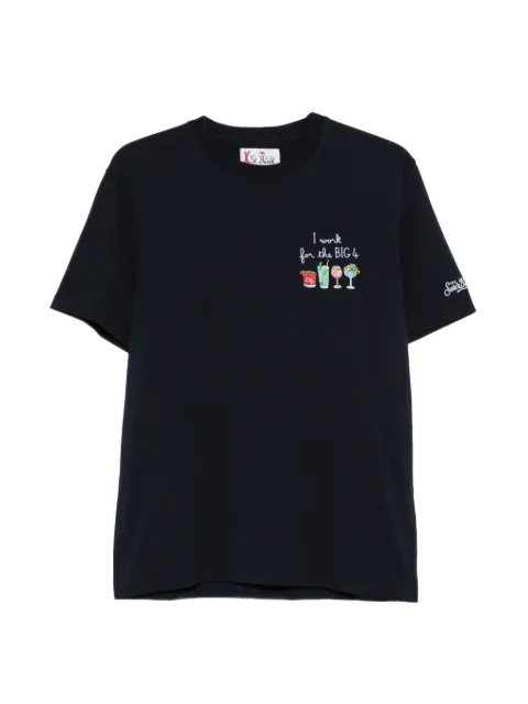 MC2 Saint Barth embroidered logo-patch T-shirt