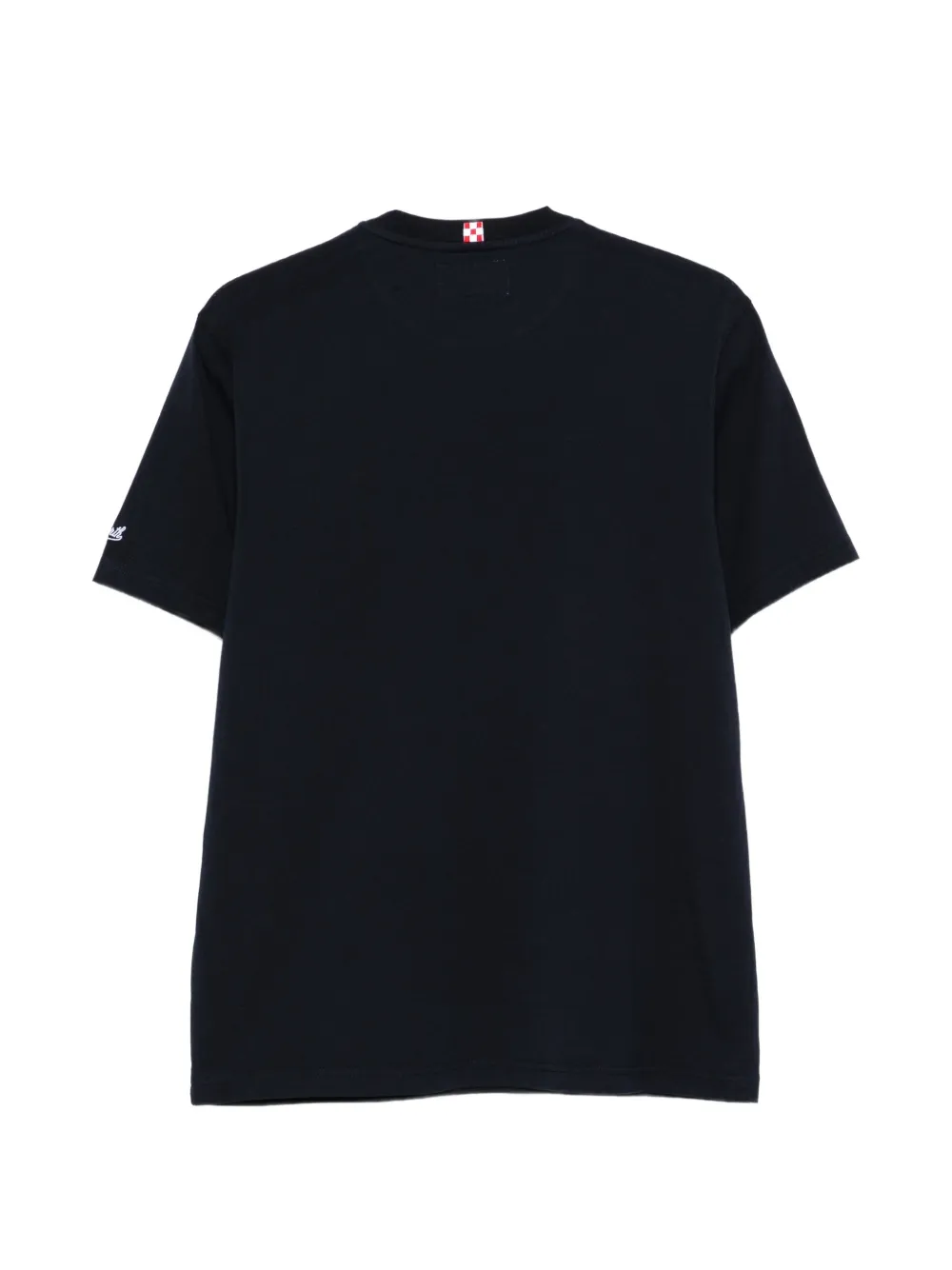 MC2 Saint Barth Arnott cotton T-shirt with E Chi Paga embroidery Blauw