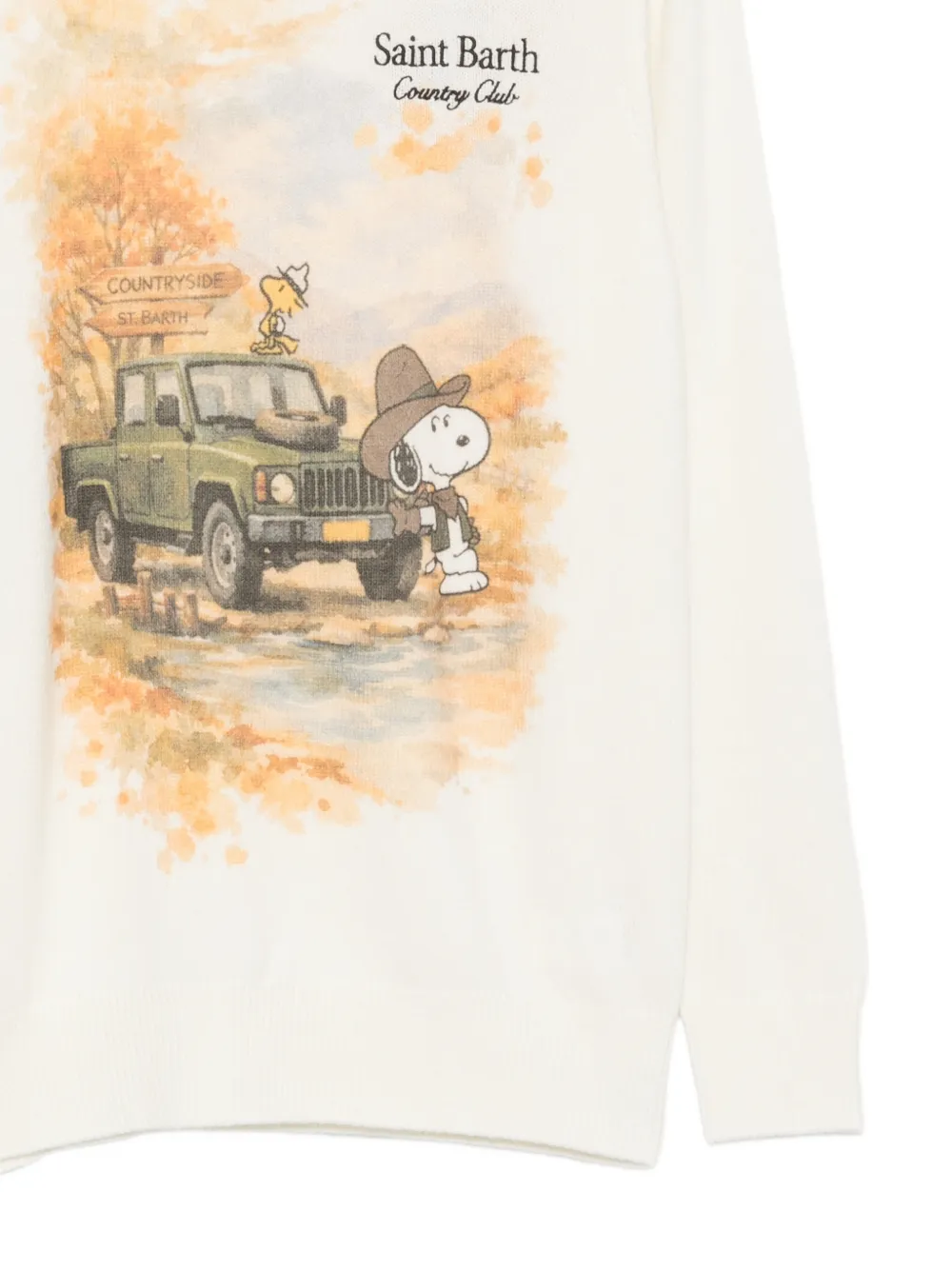 MC2 Saint Barth Snoopy-intarsia crew-neck sweater Wit