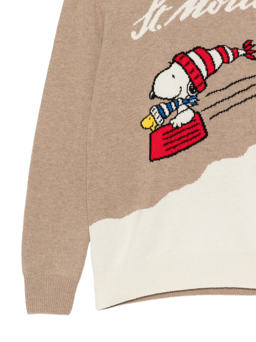 MC2 Saint Barth St. Moritz Snoopy-intarsia sweater Beige
