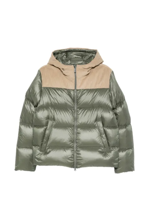 Colmar corduroy-panelled quilted jacket