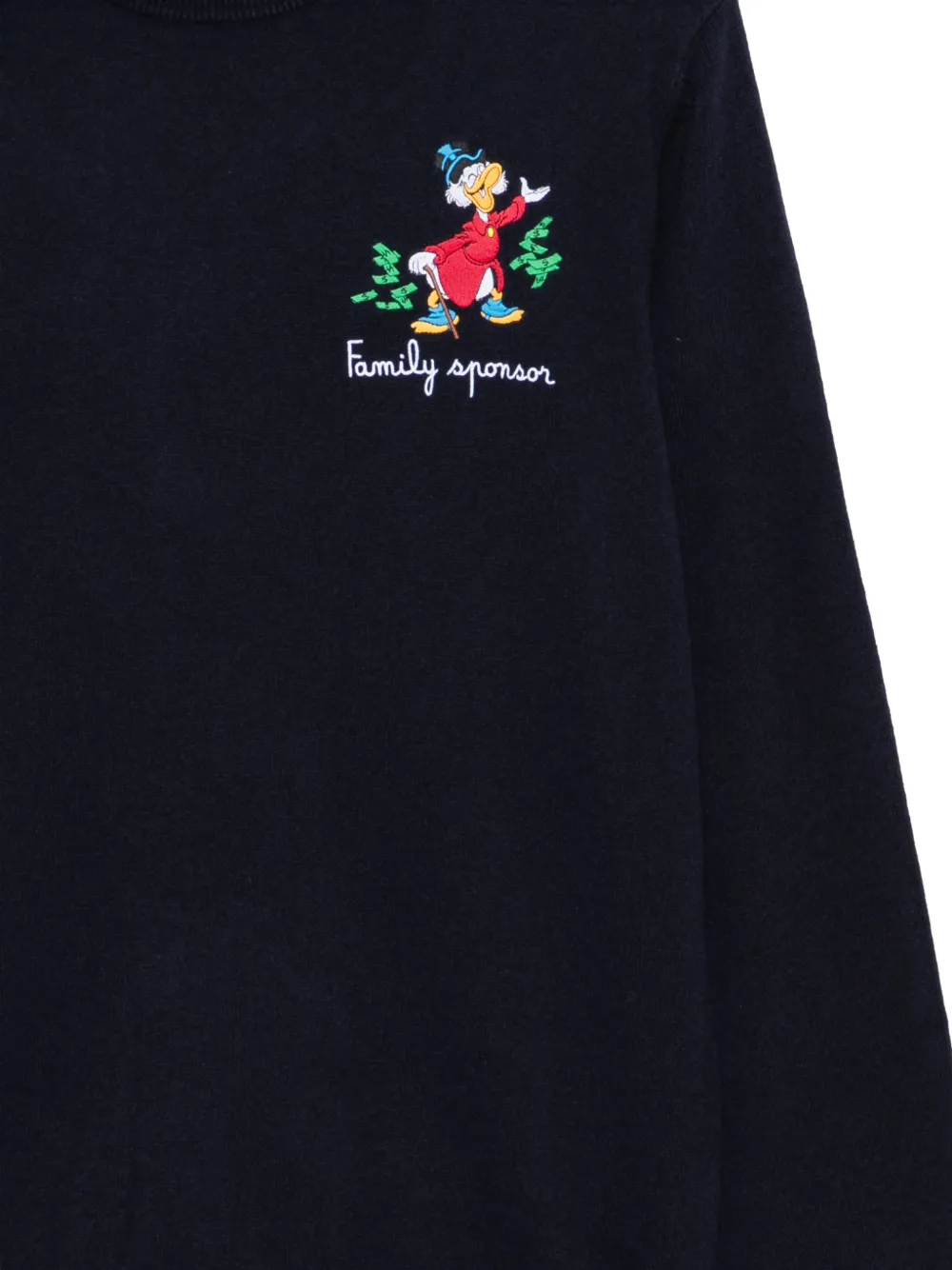 MC2 Saint Barth embroidered crew-neck sweater Blauw