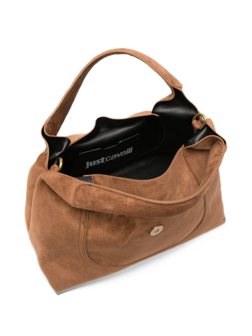 Just Cavalli snake-plaque tote bag Bruin