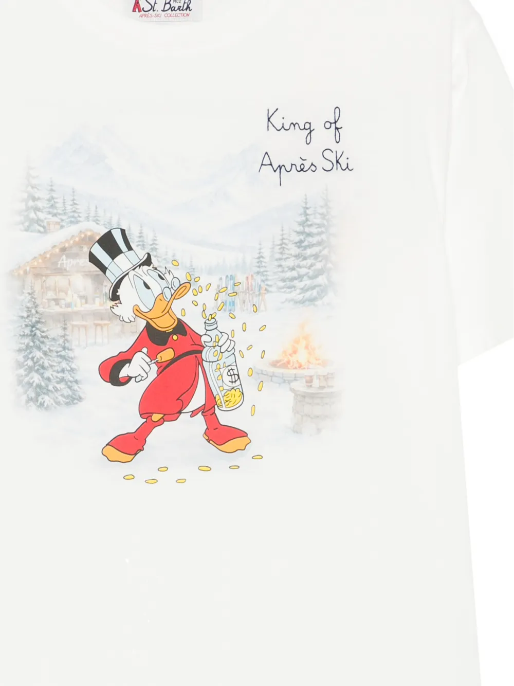 MC2 Saint Barth Disney Scrooge McDuck-print T-shirt Wit