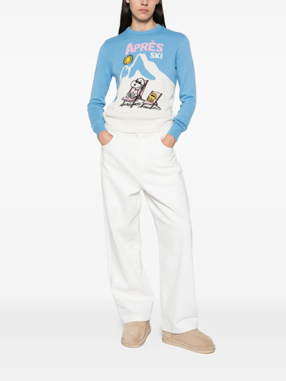 MC2 Saint Barth Après Ski intarsia-knit sweater Blauw