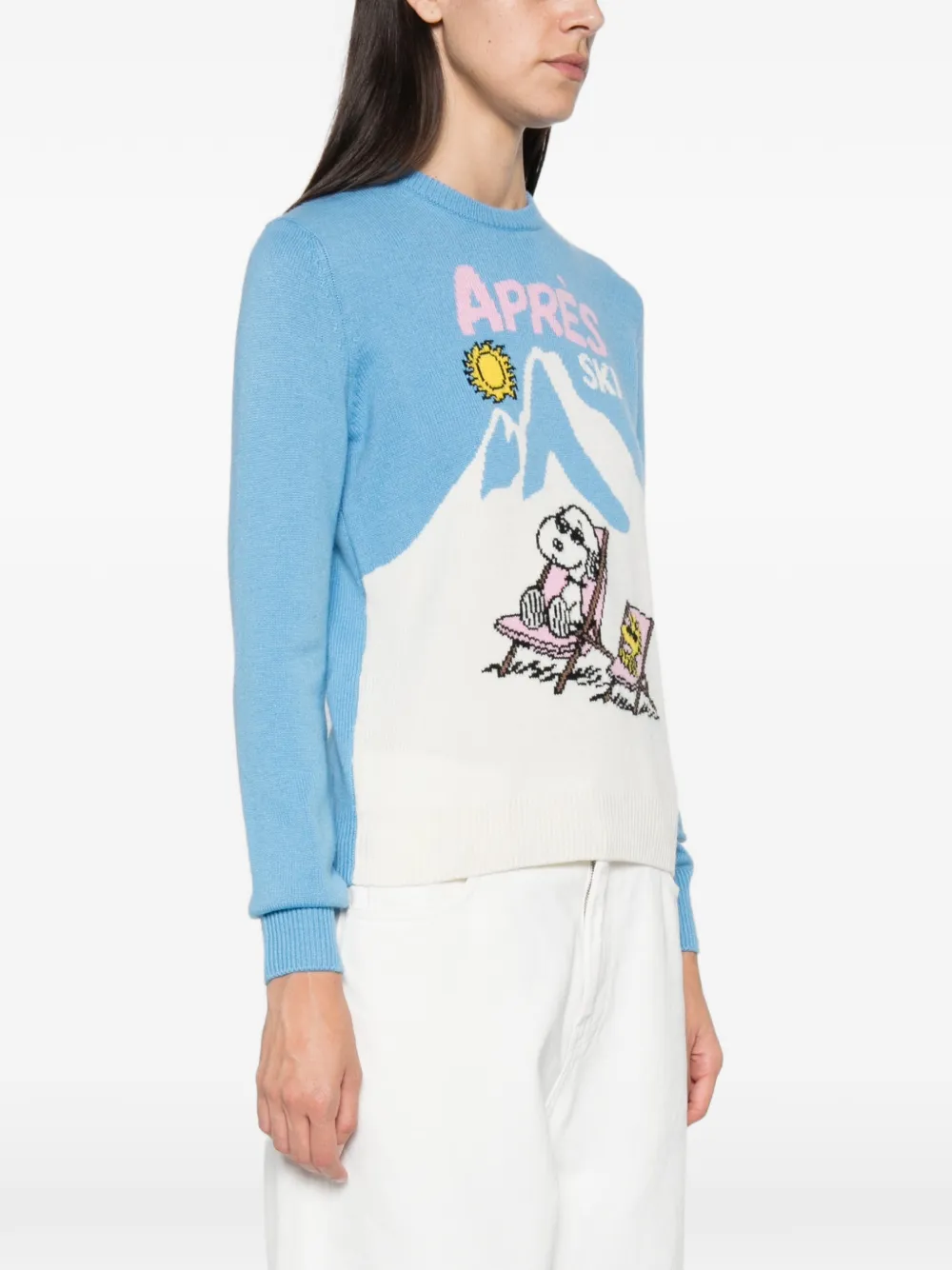 MC2 Saint Barth Après Ski intarsia-knit sweater Blauw