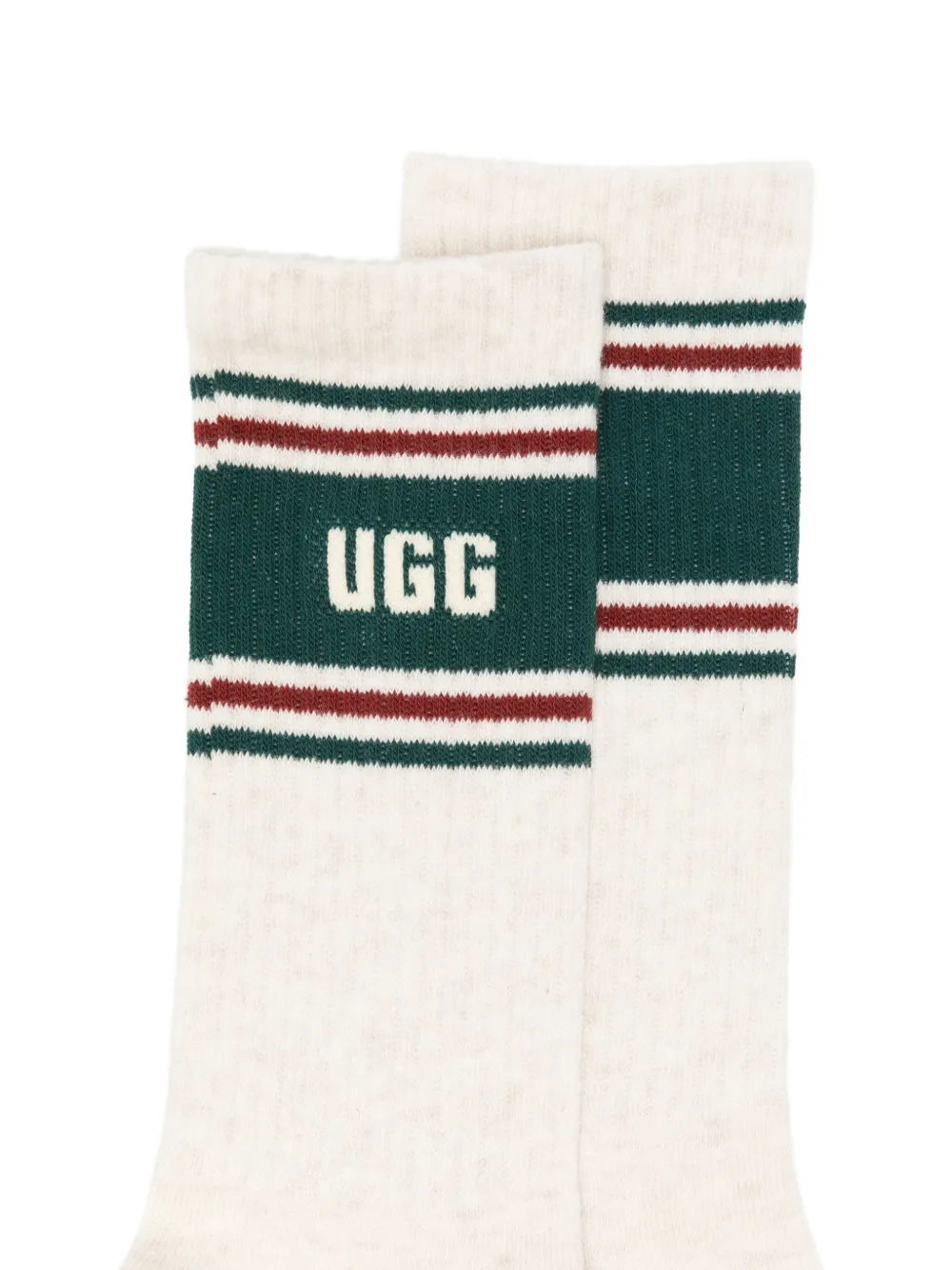 UGG Jedlyn Varsity logo-intarsia socks Beige