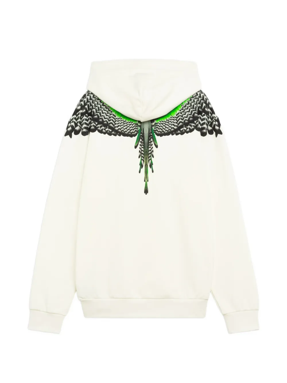 COUNTY OF MILAN Hoodie met vleugelprint Beige