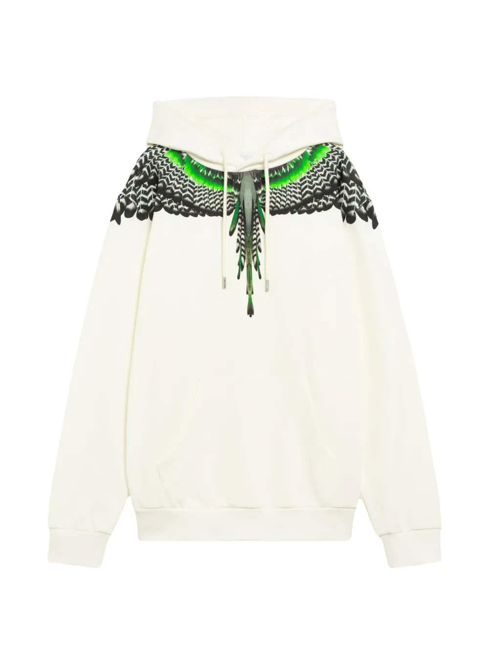 COUNTY OF MILAN Hoodie met vleugelprint Beige