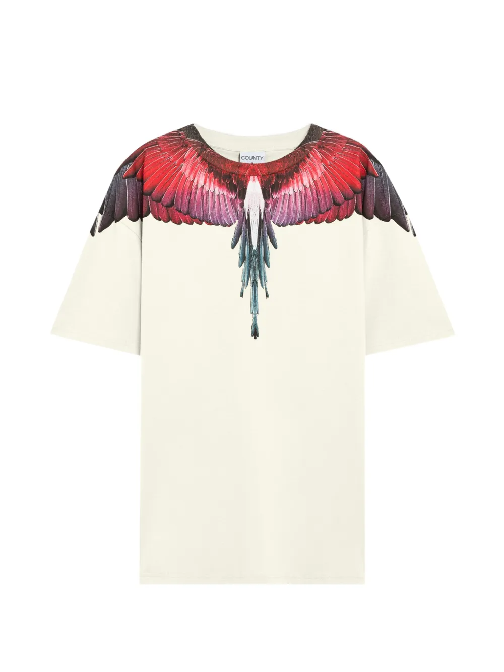 COUNTY OF MILAN T-shirt met print Beige