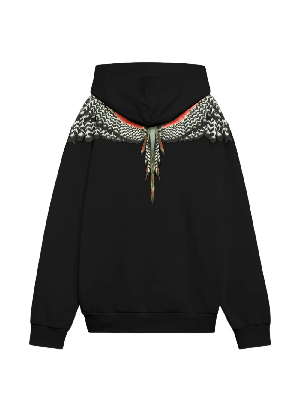 COUNTY OF MILAN Hoodie met vleugelprint Zwart