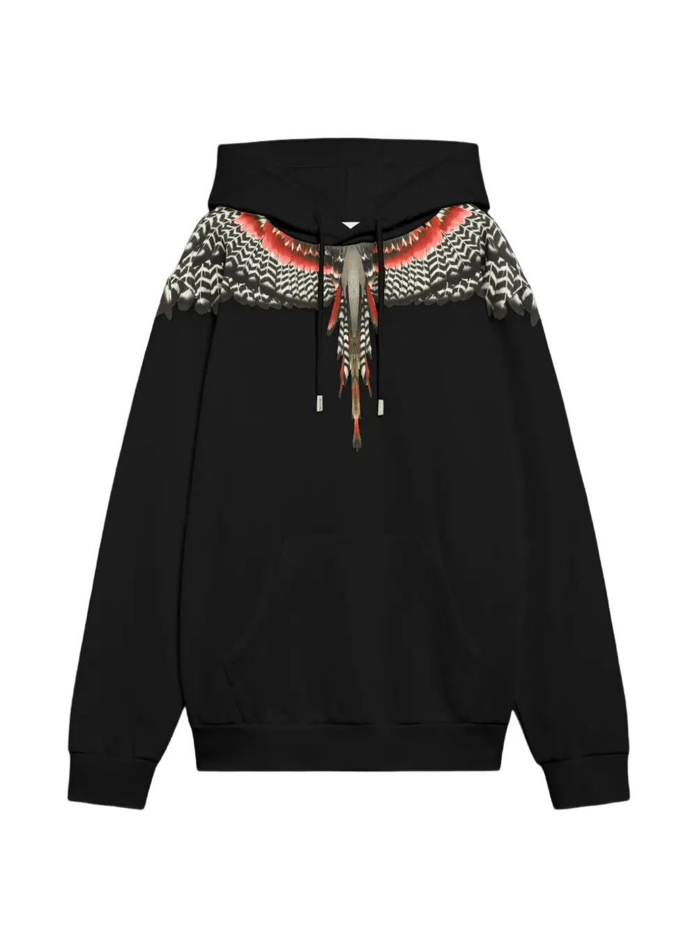 COUNTY OF MILAN Wings-print hoodie - Nero