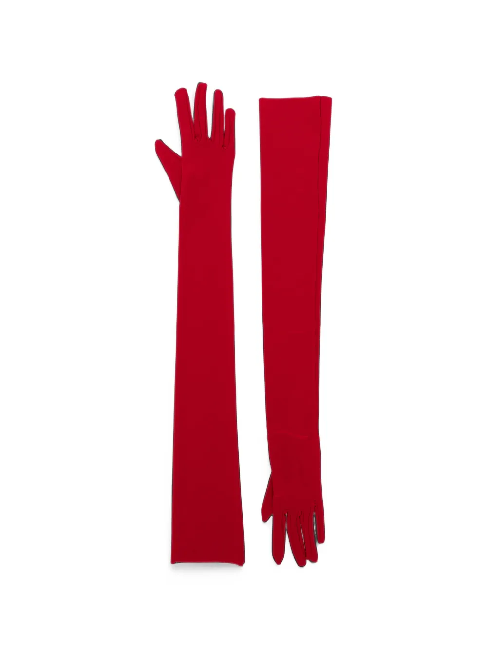 Norma Kamali long-length gloves - Rosso