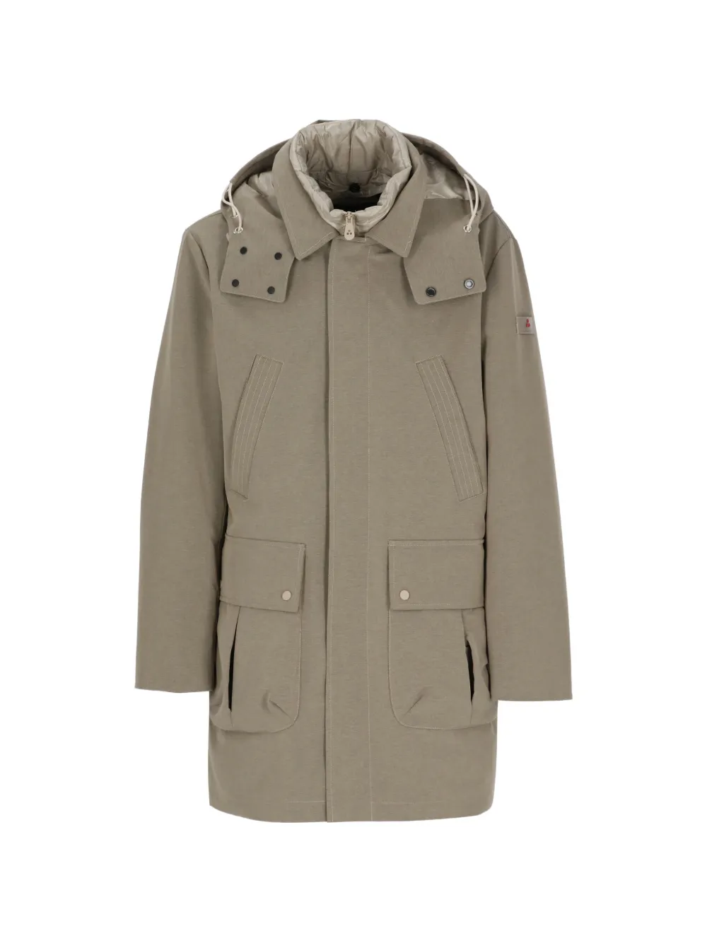 Peuterey hooded multi-pocket coat - Tons neutres Peuterey hooded multi-pocket coat - Tons neutres