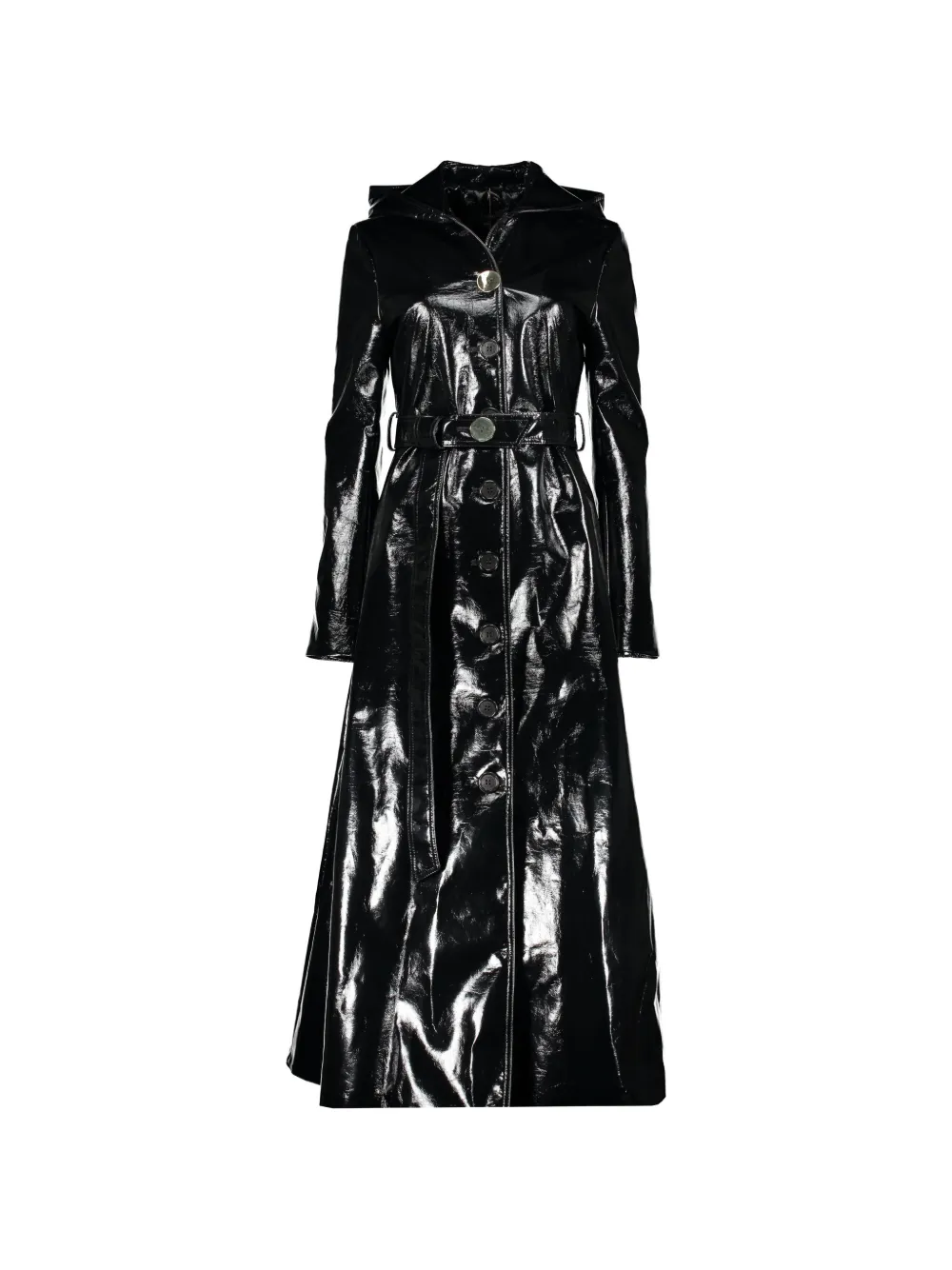 Ellery belted hooded trench coat - Schwarz