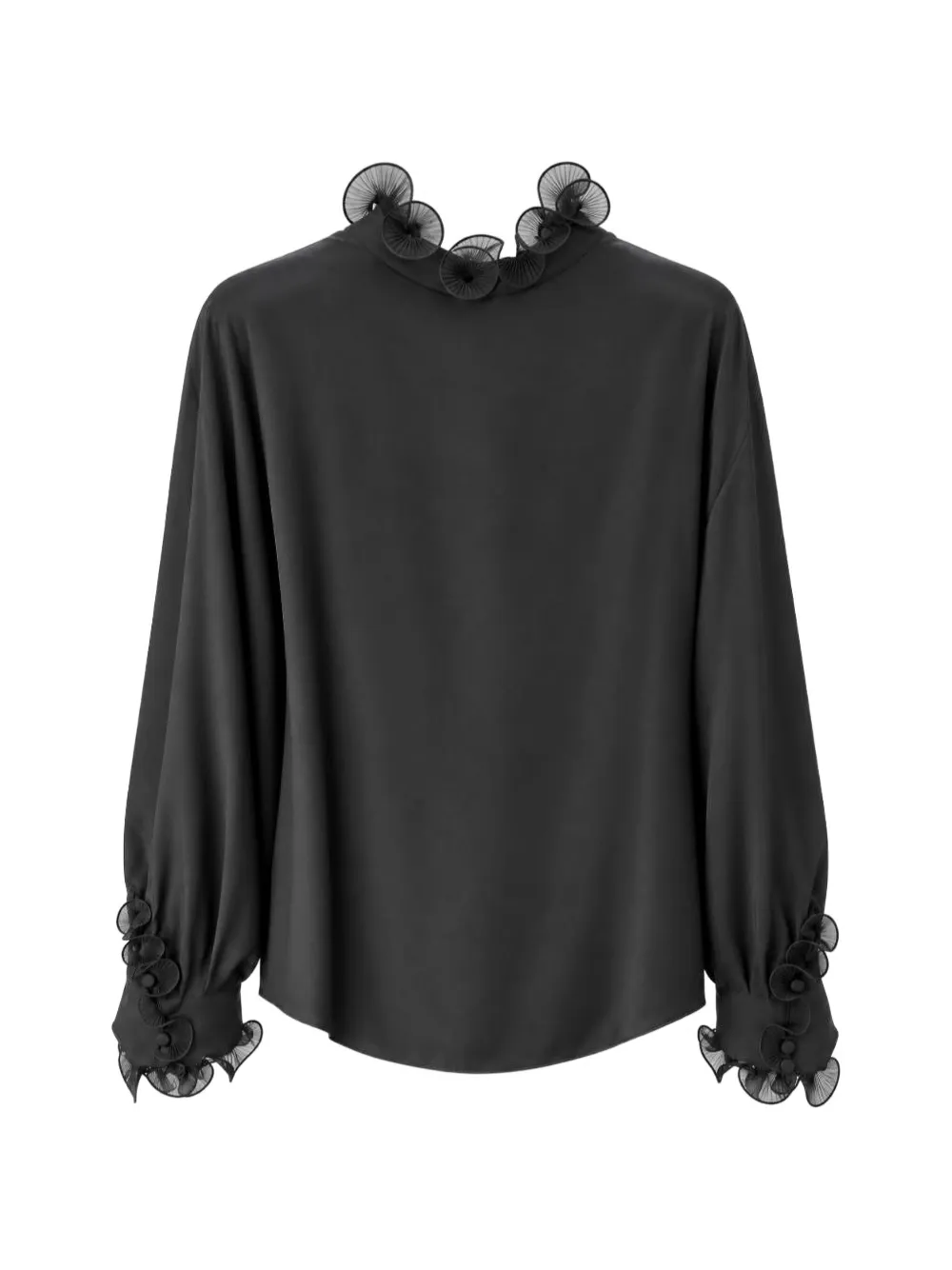 TOM FORD Blouse met ruches Zwart