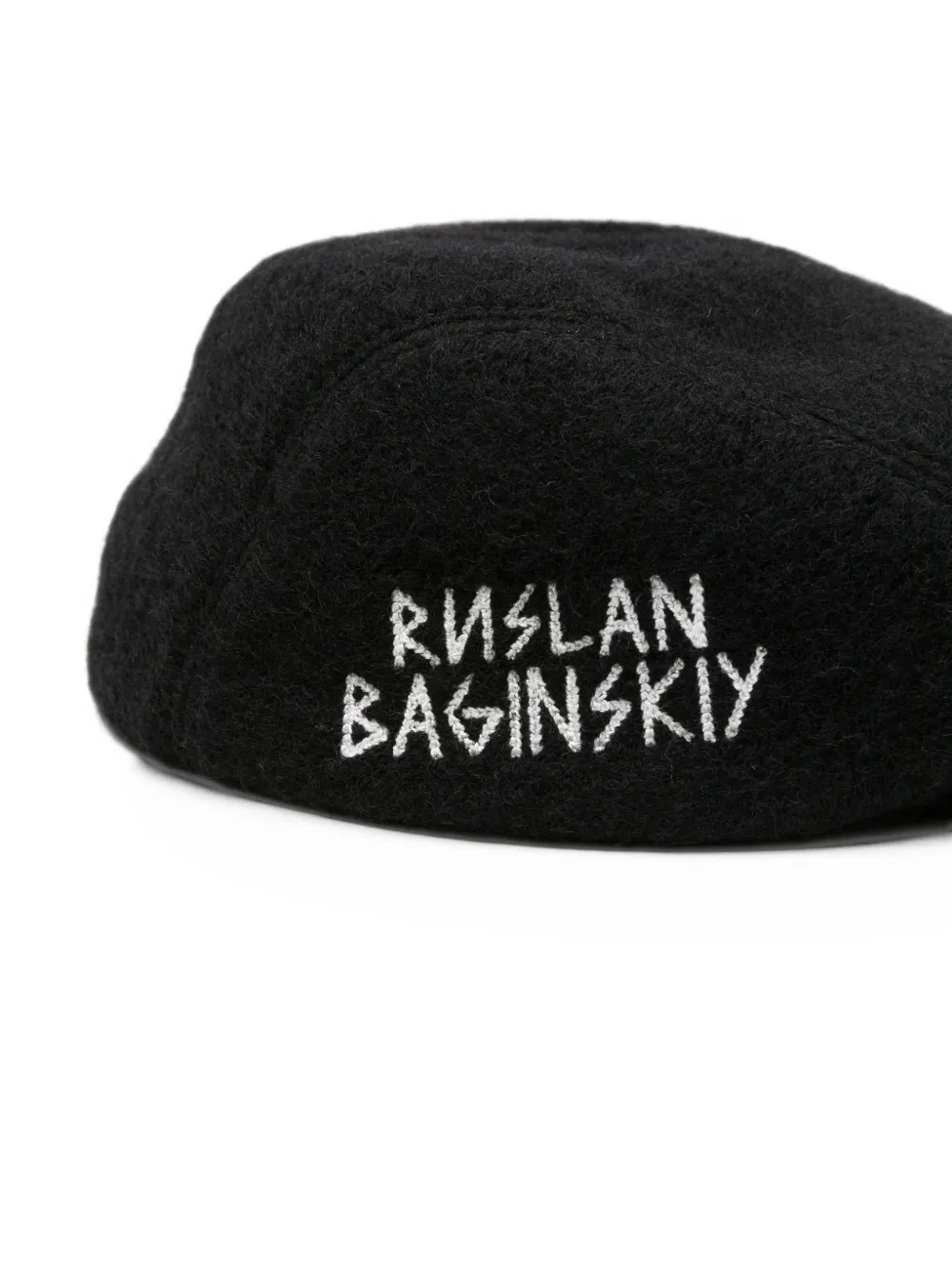 Ruslan Baginskiy logo-embroidered wool hat Zwart