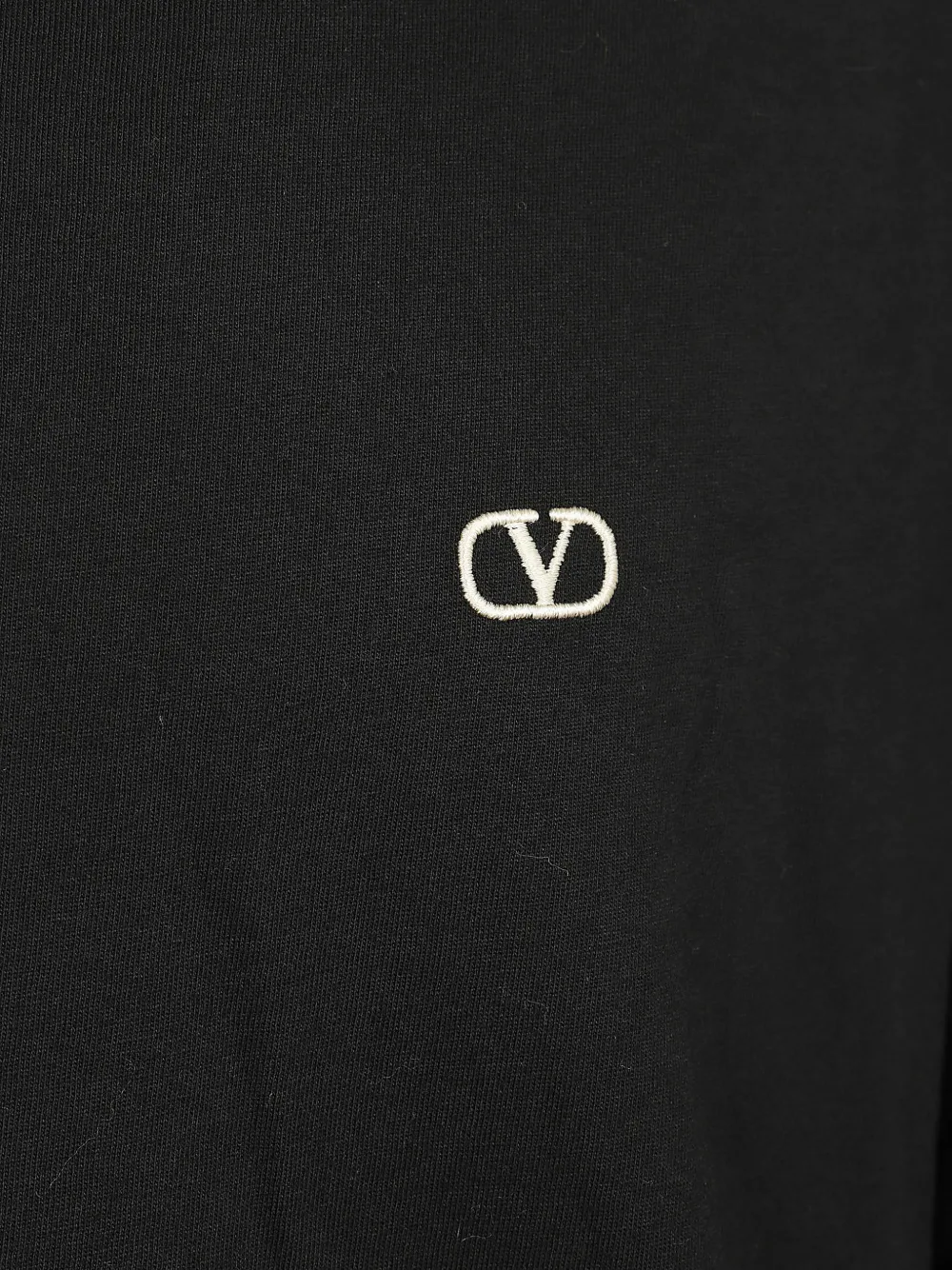 Valentino Garavani VLogo long-sleeve T-shirt Zwart