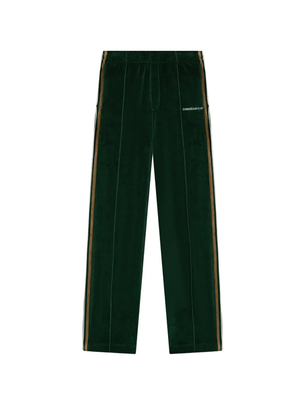 Casablanca logo-embroidered side-stripe track pants - Verde