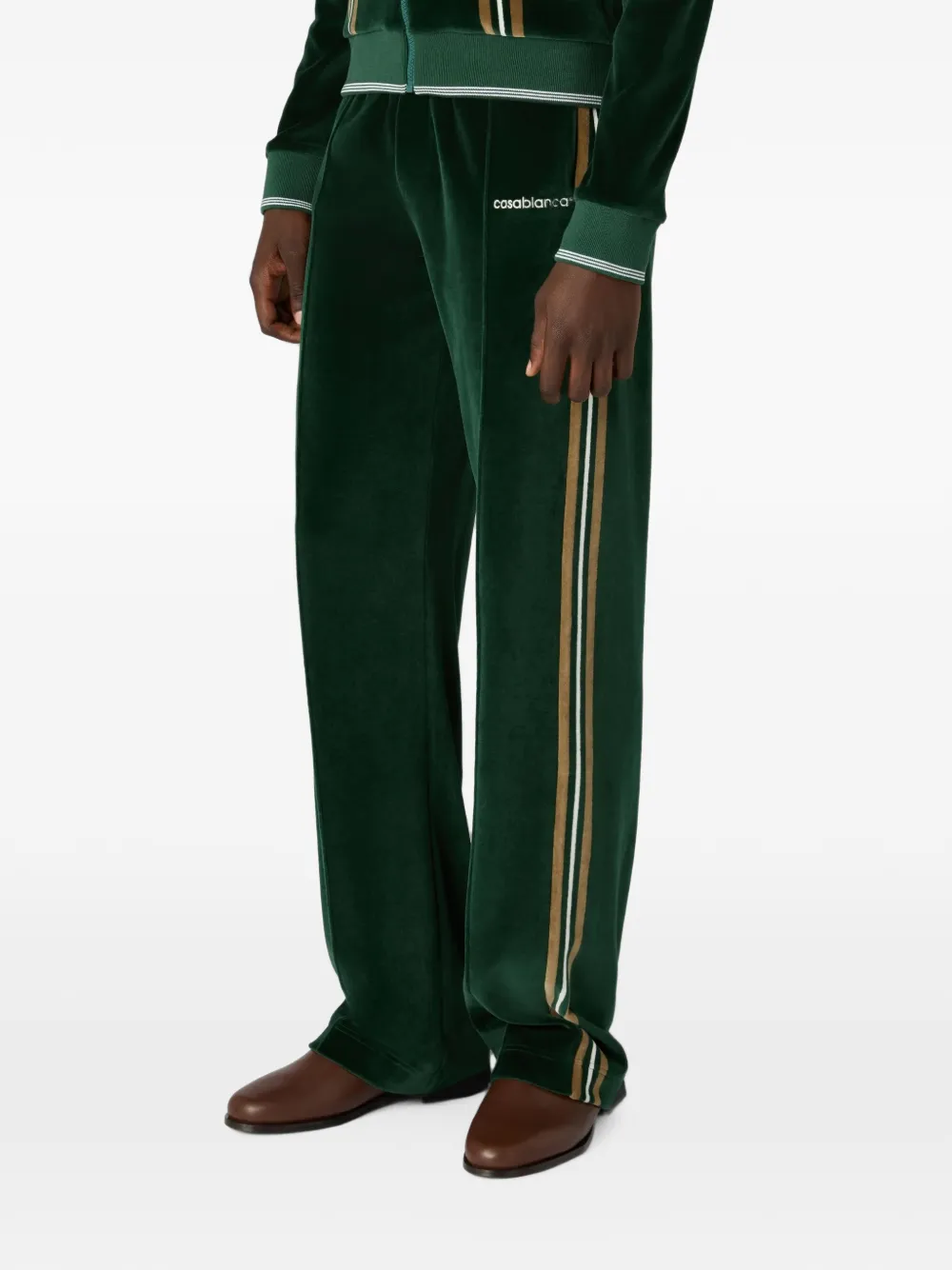 Casablanca Trainingsbroek met geborduurd logo Groen