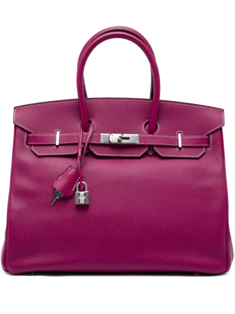 Hermès Pre-Owned bolso de mano Candy Birkin Retourne 35 de piel Epsom 2011