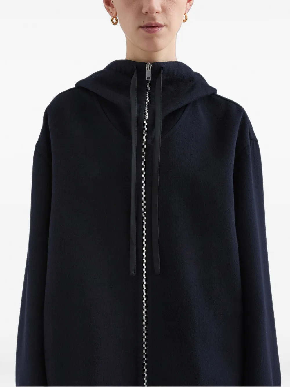 Jil Sander Lichtgewicht kasjmieren jack Blauw