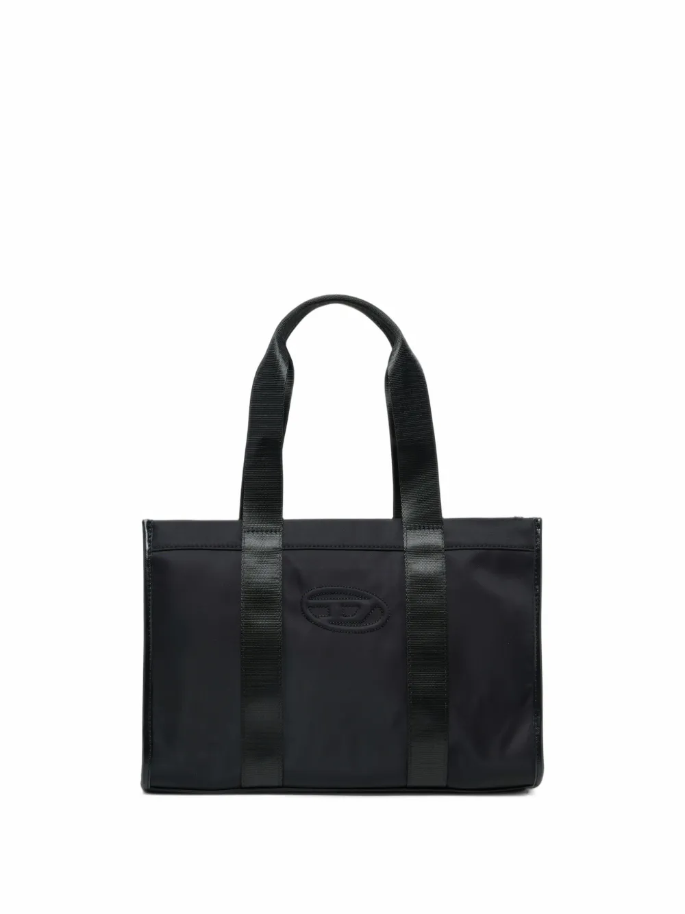 Diesel Kids Oval D logo tote bag - Nero
