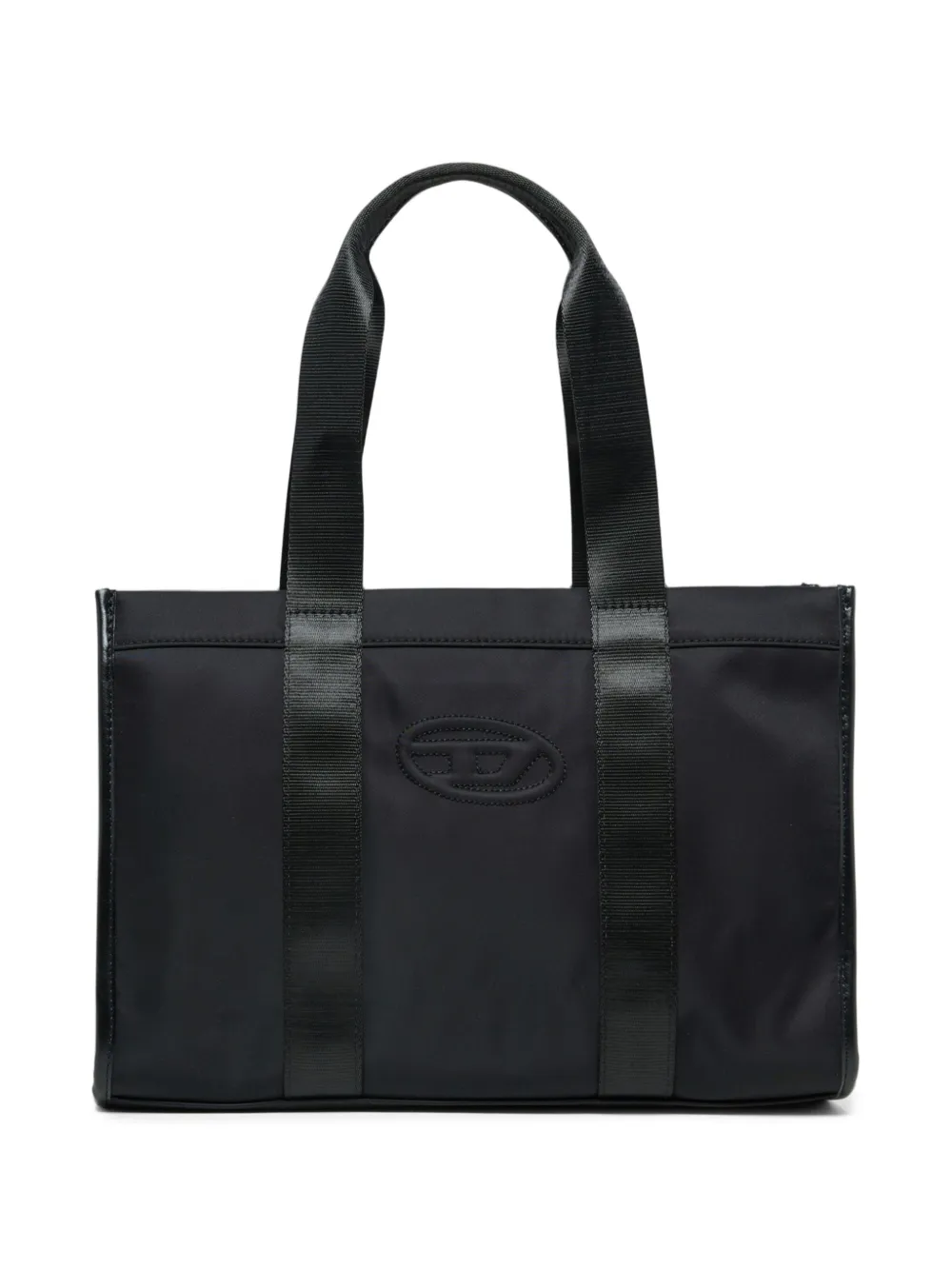 Diesel Kids Oval D logo tote bag - Nero
