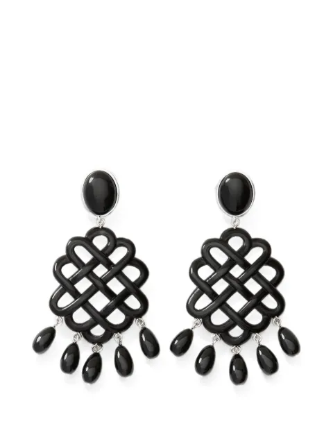 JULIETTA Melina knot-detail earrings