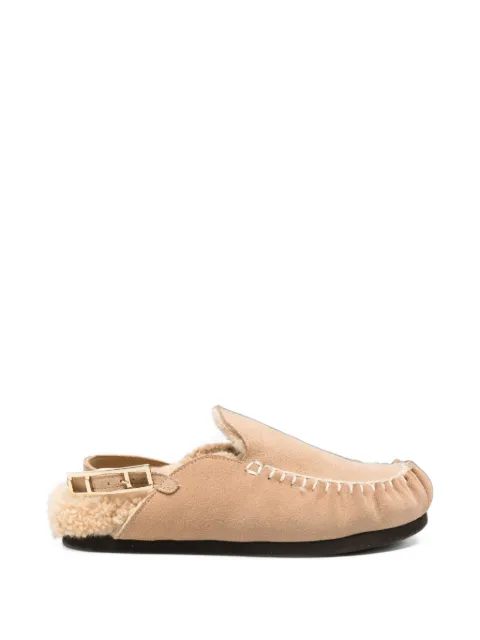 Fabiana Filippi mules con ribete sobrehilado