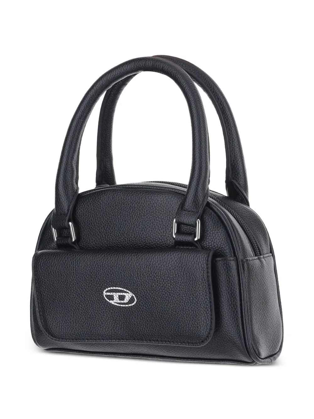 Diesel Kids Wredy logo-plaque tote bag Zwart