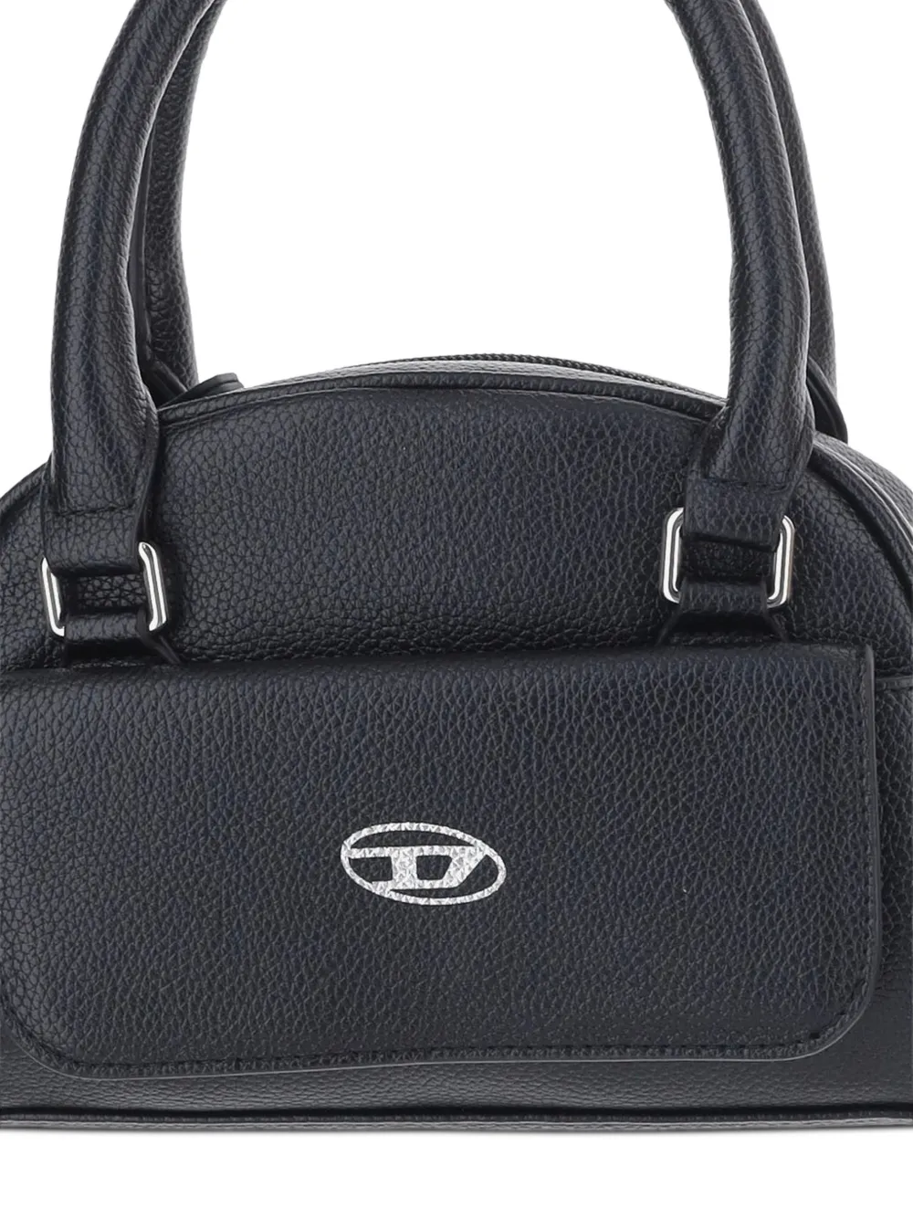 Diesel Kids Wredy logo-plaque tote bag Zwart