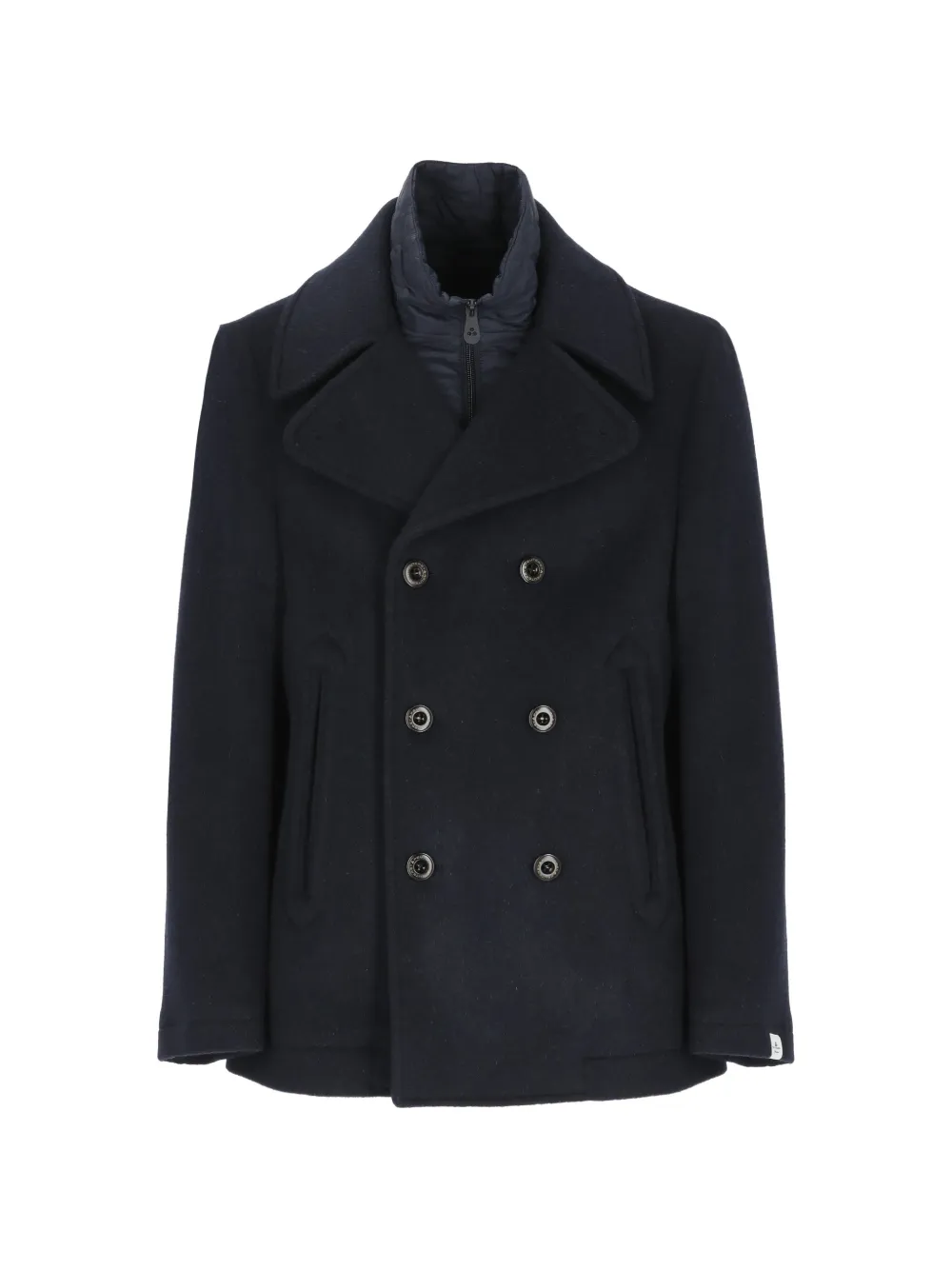 Peuterey Invern Wop 01 double-breasted layered coat - Bleu Peuterey Invern Wop 01 double-breasted layered coat - Bleu
