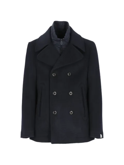 Peuterey Invern Wop 01 double-breasted layered coat