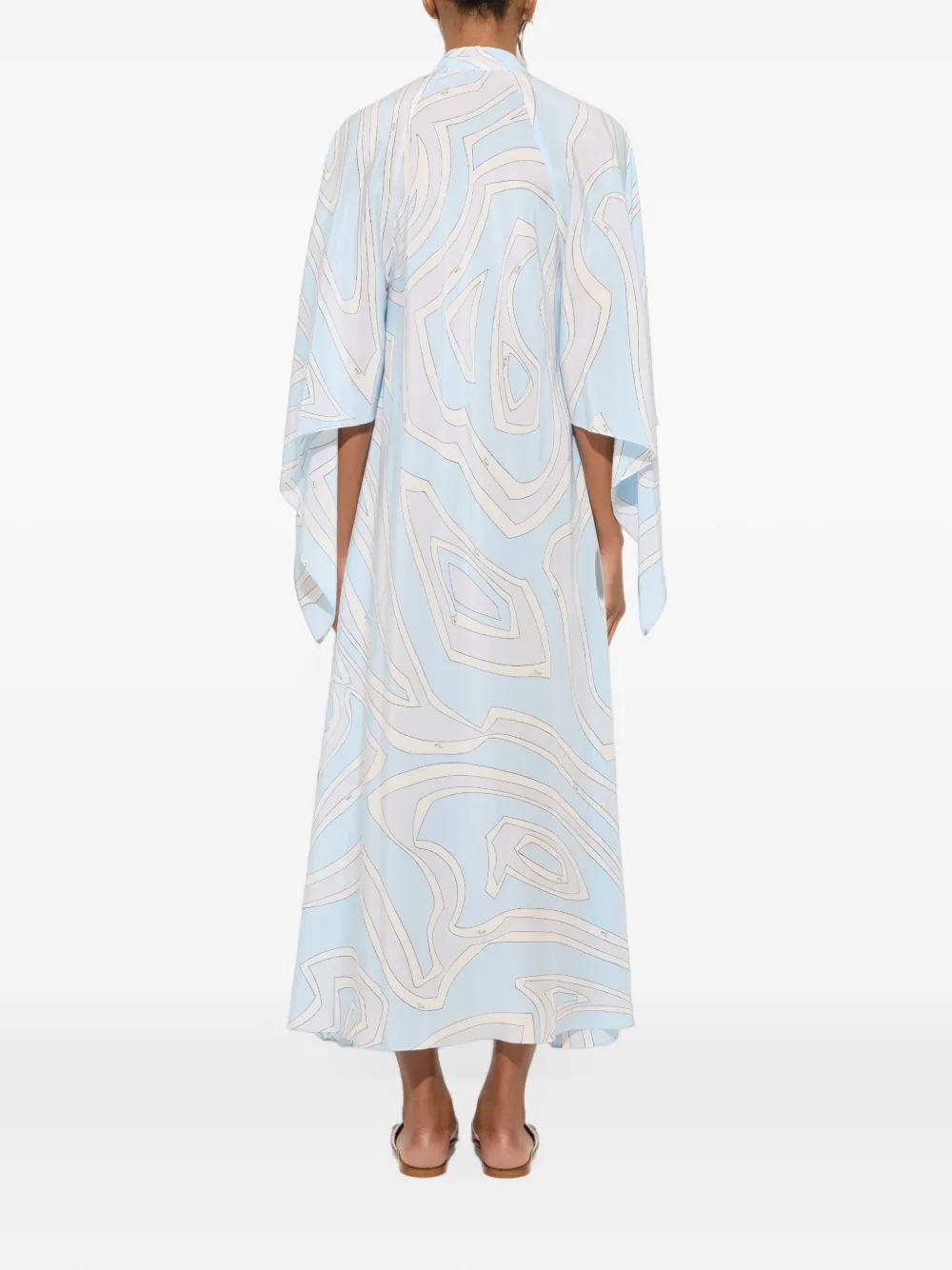 PUCCI Lange tuniek met Labirinto-print Blauw